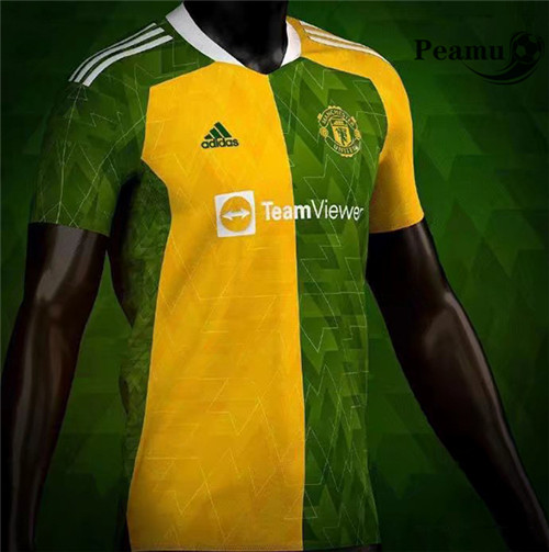 Camisola Futebol Manchester United training Vert 2021-2022
