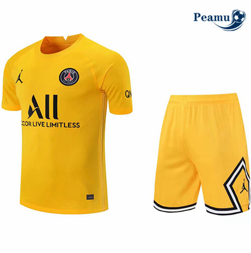Camisola Futebol PSG training + short Amarelo 2021-2022