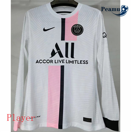 Camisola Futebol PSG Player Version Alternativa Equipamento Manche Longue 2021-2022