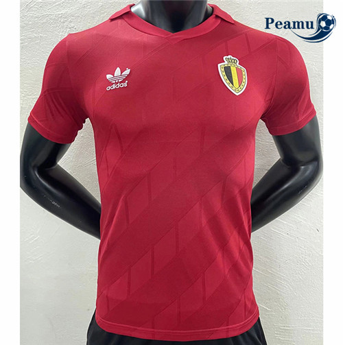 Camisola Futebol Retro Bélgica Player edition Principal Equipamento 1986