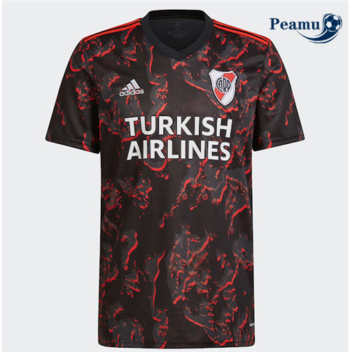 Camisola Futebol River Plate Alternativa Equipamento Preto 2021-2022