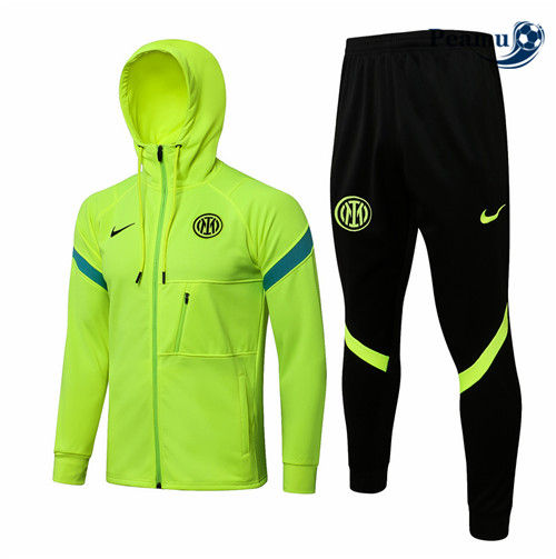 Casaco de Fato de Treino Inter Milan com capuz vert clair 2021-2022