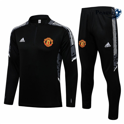 Fato de Treino Manchester United Champions league Preto/Branco 2021-2022
