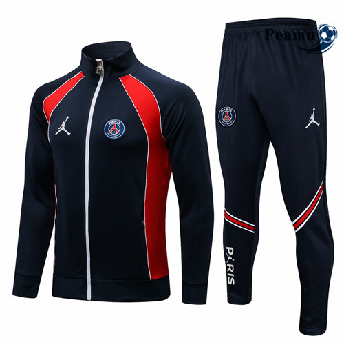 Casaco de Fato de Treino PSG Jordan Azul Marinho/Branco 2021-2022