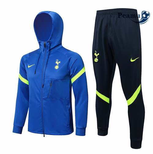 Casaco de Fato de Treino Tottenham Hotspur com capuz Azul 2021-2022