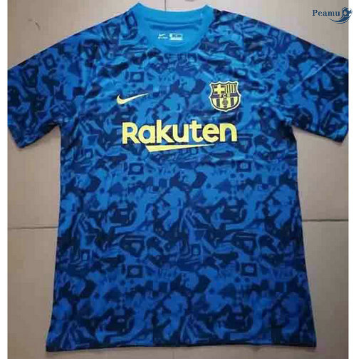 Peamu - Camisola Futebol Barcelona Azul Pre-Match training 2021-2022