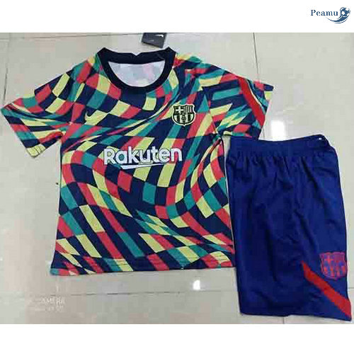 Peamu - Camisola Futebol Barcelona Crianças training Azul 2021-2022