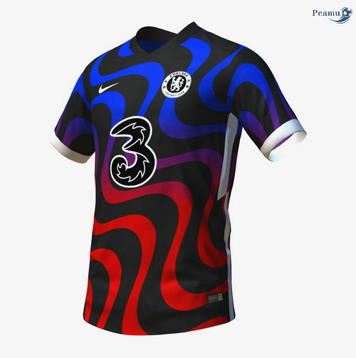 Peamu - Camisola Futebol Chelsea Concept Azul/Vermelho 2021-2022