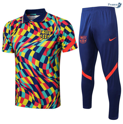 Peamu - Kit Camisola EntrainementPolo Barcelona + Pantalon Couleur 2021-2022