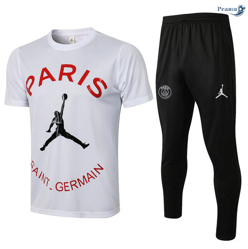 Peamu - Kit Camisola EntrainementPSG Jordan + Pantalon Branco 2021-2022