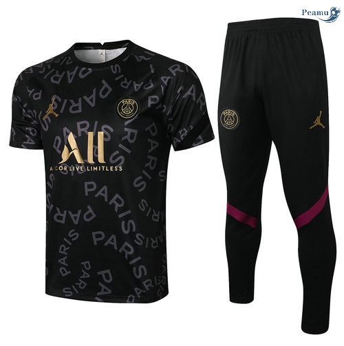 Peamu - Kit Camisola EntrainementPSG Jordan + Pantalon Preto 2021-2022