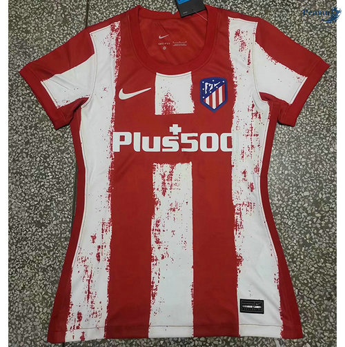 Peamu - Camisola Futebol Atletico Madrid Principal Equipamento Mulher 2021-2022