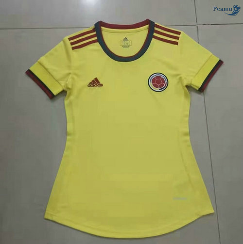 Peamu - Camisola Futebol Colombia Principal Equipamento Mulher 2021-2022