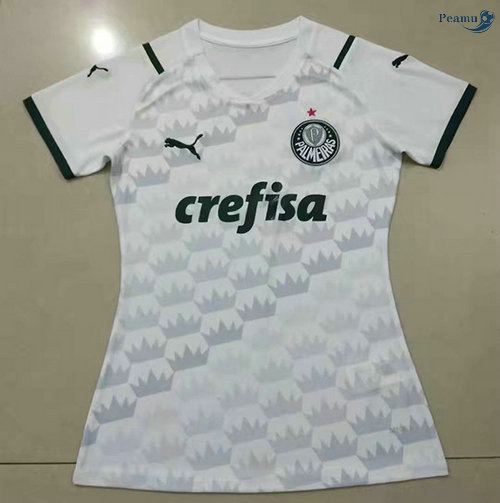 Peamu - Camisola Futebol Palmeiras Alternativa Equipamento Mulher 2021-2022