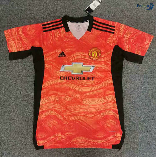 Peamu - Camisola Futebol Manchester United orange Pre-Match training 2021-2022