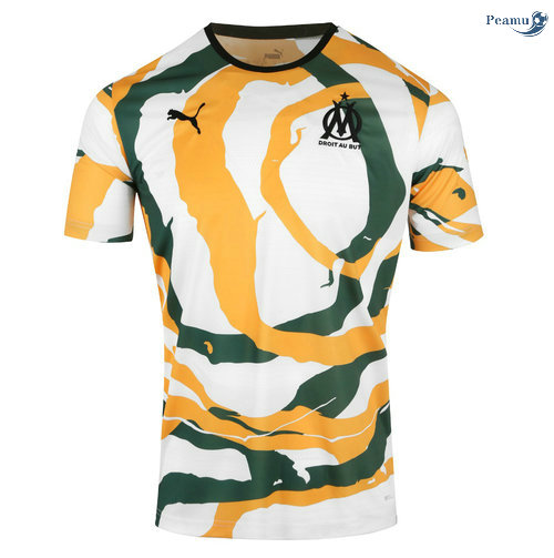 Peamu - Camisola Futebol Marsella OM Africa 2021-2022 Collectors Branco/Orange/Vert 2021-2022