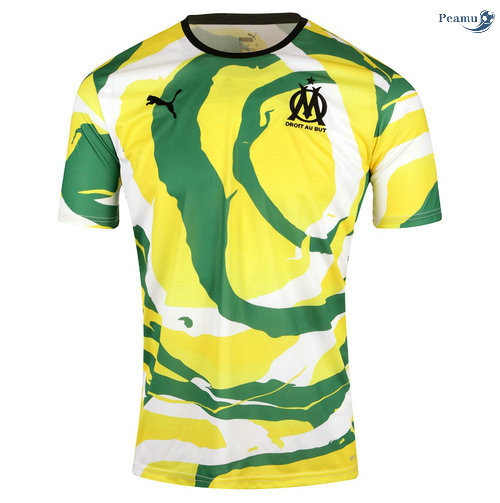 Peamu - Camisola Futebol Marsella OM Africa 2021-2022 Collectors Amarelo/Vert 2021-2022