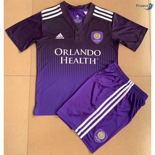 Peamu - Camisola Futebol Orlando City Crianças Principal Equipamento 2021-2022