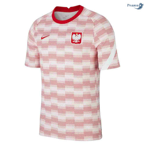 Peamu - Camisola Futebol Polonia Pre-Match Training Branco 2020-2021