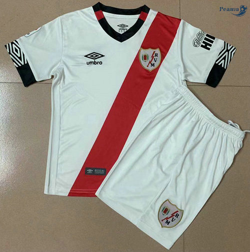 Peamu - Camisola Futebol Rayo Vallecano Crianças Principal Equipamento 2020-2021