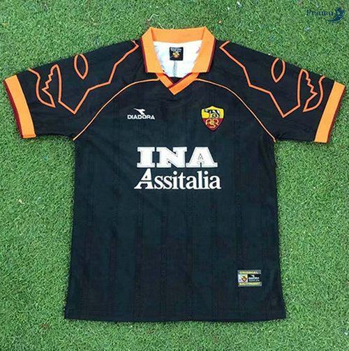 Peamu - Camisola Futebol Retro AS Roma Alternativa Equipamento 1999-00