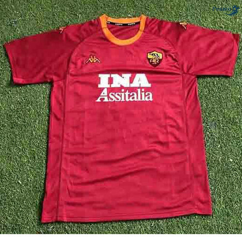 Peamu - Camisola Futebol Retro AS Roma Principal Equipamento 2000-01