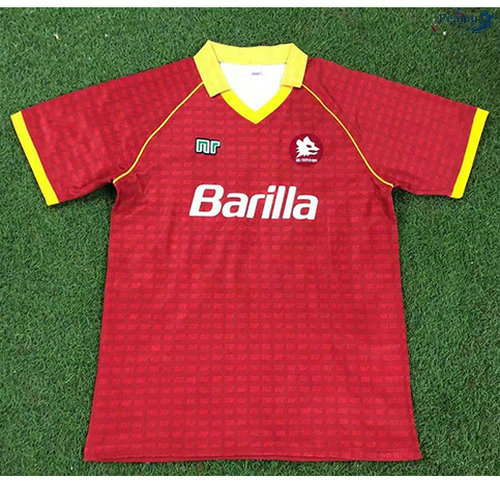 Peamu - Camisola Futebol Retro AS Roma Principal Equipamento 1990-91