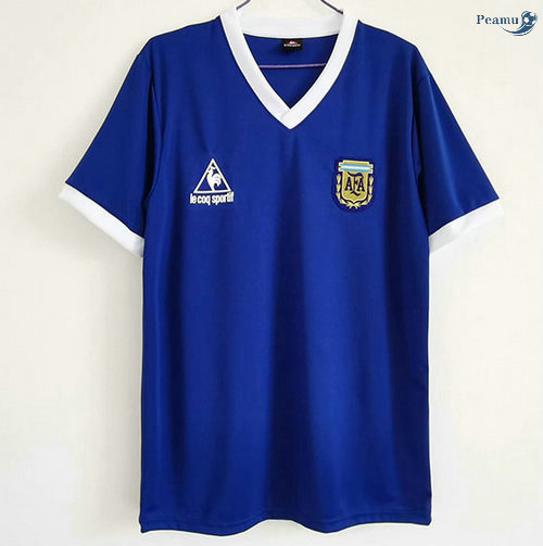 Peamu - Camisola Futebol Retro Argentina Alternativa Equipamento 1986