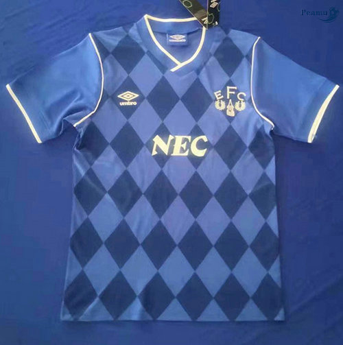 Peamu - Camisola Futebol Retro Everton Principal Equipamento 1986-87
