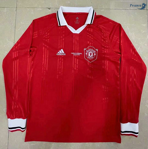 Peamu - Camisola Futebol Retro Manchester United Manche Longue