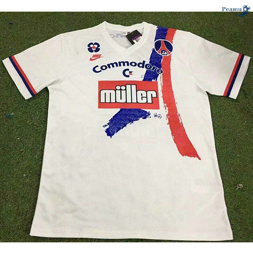 Peamu - Camisola Futebol Retro PSG Alternativa Equipamento 1991-92