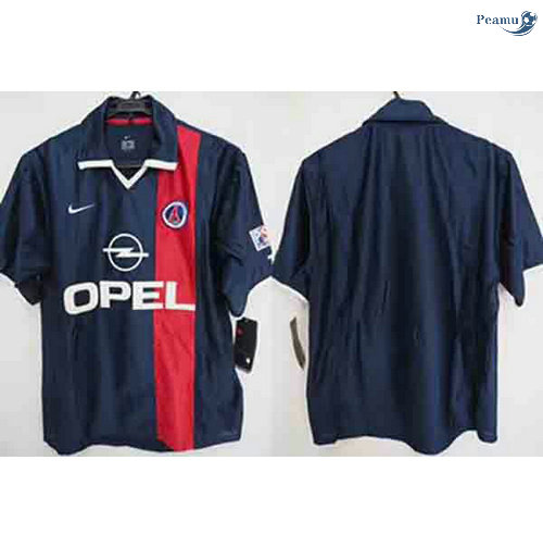 Peamu - Camisola Futebol Retro PSG Principal Equipamento 2001