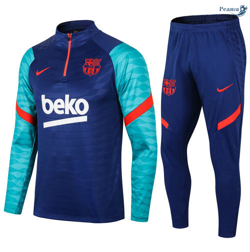 Peamu - Fato de Treino Barcelona Azul coloré/Vermelho 2021-2022