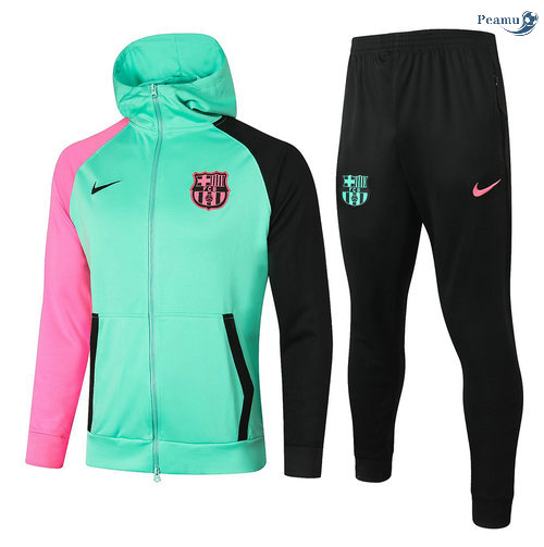 Peamu - Sweat de Fato de Treino Barcelona Vert Clair 2020-2021