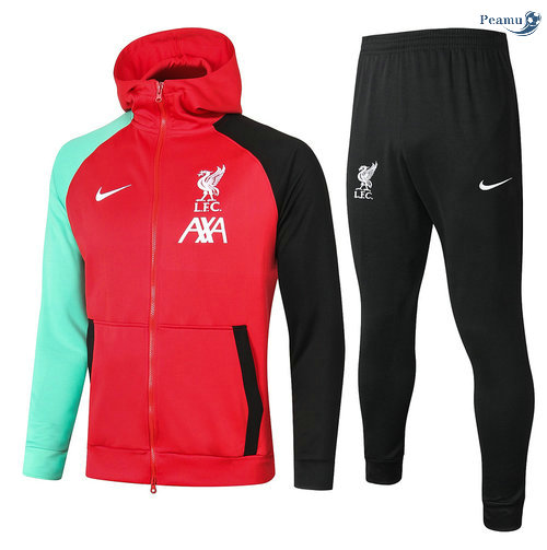 Peamu - Sweat de Fato de Treino Liverpool Vermelho 2021-2022