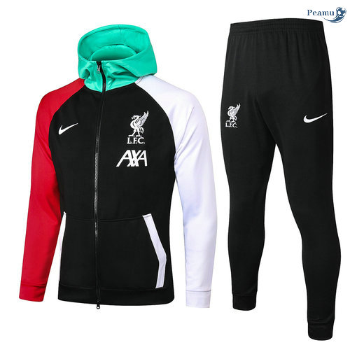 Peamu - Sweat de Fato de Treino Liverpool Preto 2021-2022