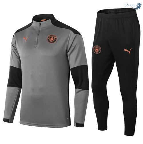 Peamu - Fato de Treino Manchester City Cinza/Preto 2021-2022