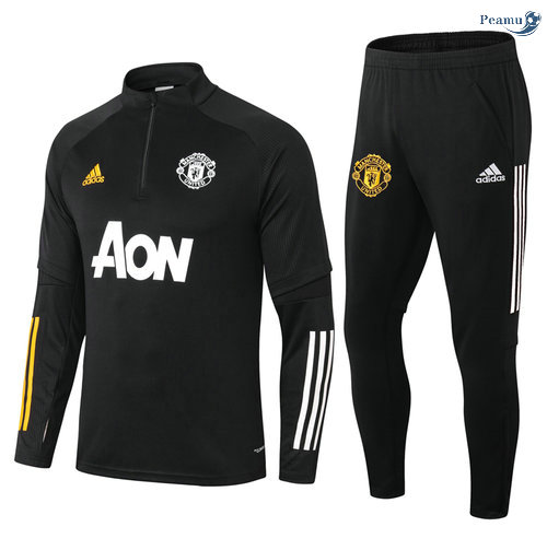 Peamu - Fato de Treino Manchester United Preto 2021-2022
