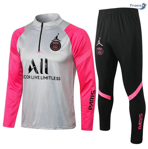 Peamu - Fato de Treino PSG Jordan Branco/Rosa 2021-2022
