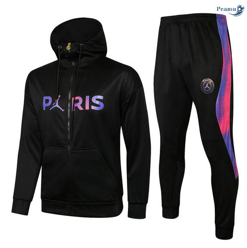 Peamu - Sweat de Fato de Treino PSG Jordan Preto 2021-2022