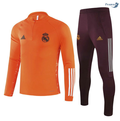 Peamu - Fato de Treino Champions League Real Madrid Orange 2021-2022