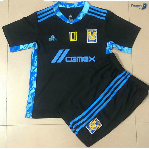 Peamu - Camisola Futebol Tiger Athletic Crianças Preto 2021-2022