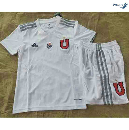 Peamu - Camisola Futebol University of Chile Crianças Alternativa Equipamento Branco 2020-2021