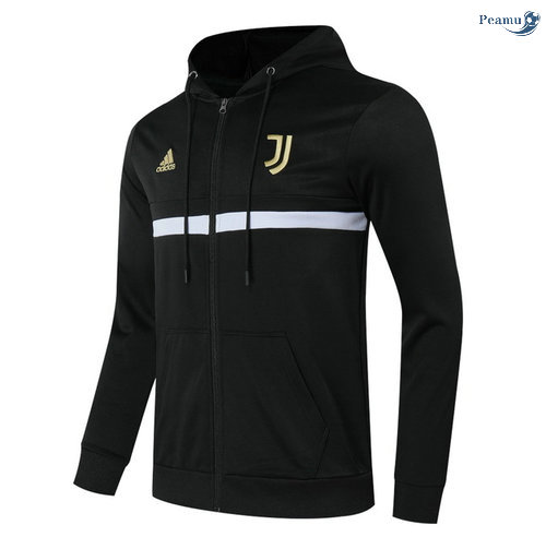 Peamu - Sweat à capuche Juventus Preto 2020-2021