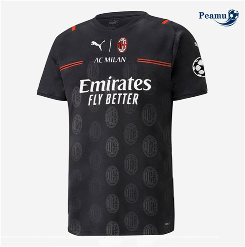 Camisola Futebol AC Milan Concept Preto 2021-2022