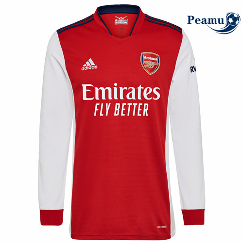 Camisola Futebol Arsenal Vermelho Manche Longue 2021-2022