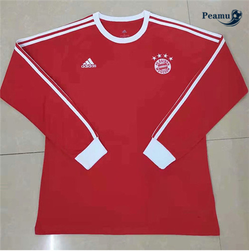 Camisola Futebol Bayern de Munique Manche Longue Vermelho 2021-2022