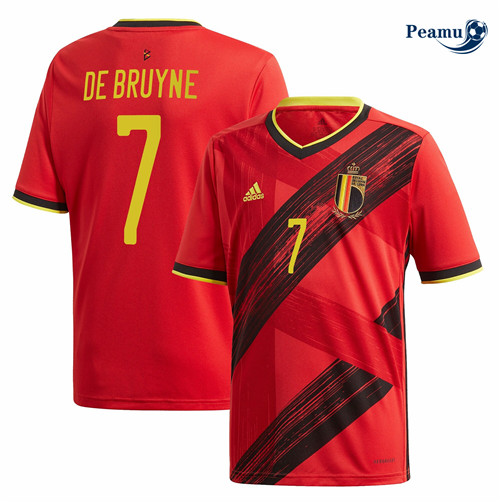 Camisola Futebol Bélgica Principal Equipamento De Bruyne 2019-21