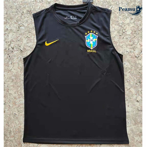 Camisola Futebol Brasil vest Preto 2021-2022