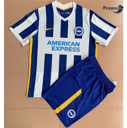Camisola Futebol Brighton Crianças Principal Equipamento 2021-2022
